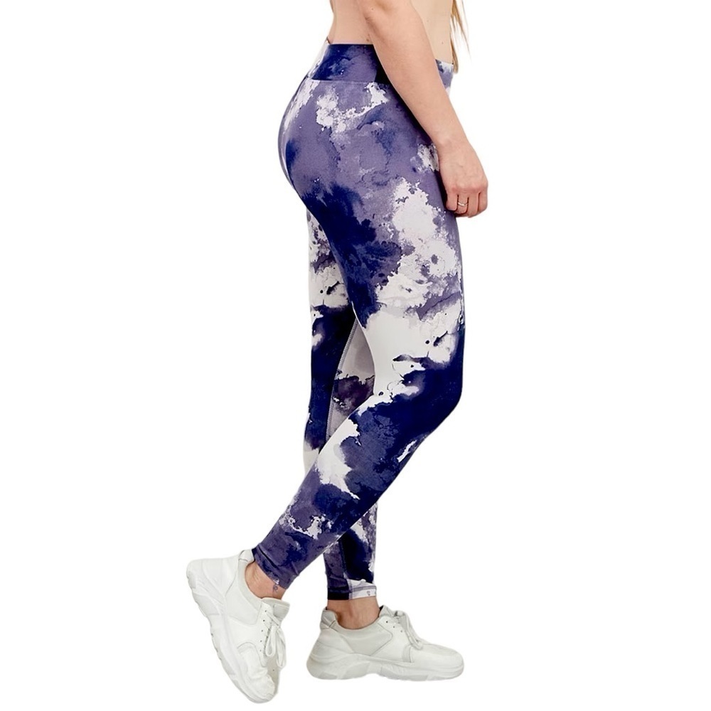 TOMMY HILFIGER Full Length High Rise Leggings in Deep Blue • BRAND NEW - Picture 2 of 7